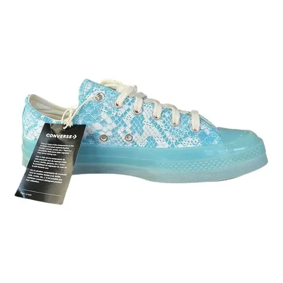 NEW Converse X GOLF WANG Chuck Taylor 70 Snake White/Blue 173190C W 8.5 M 6.5
